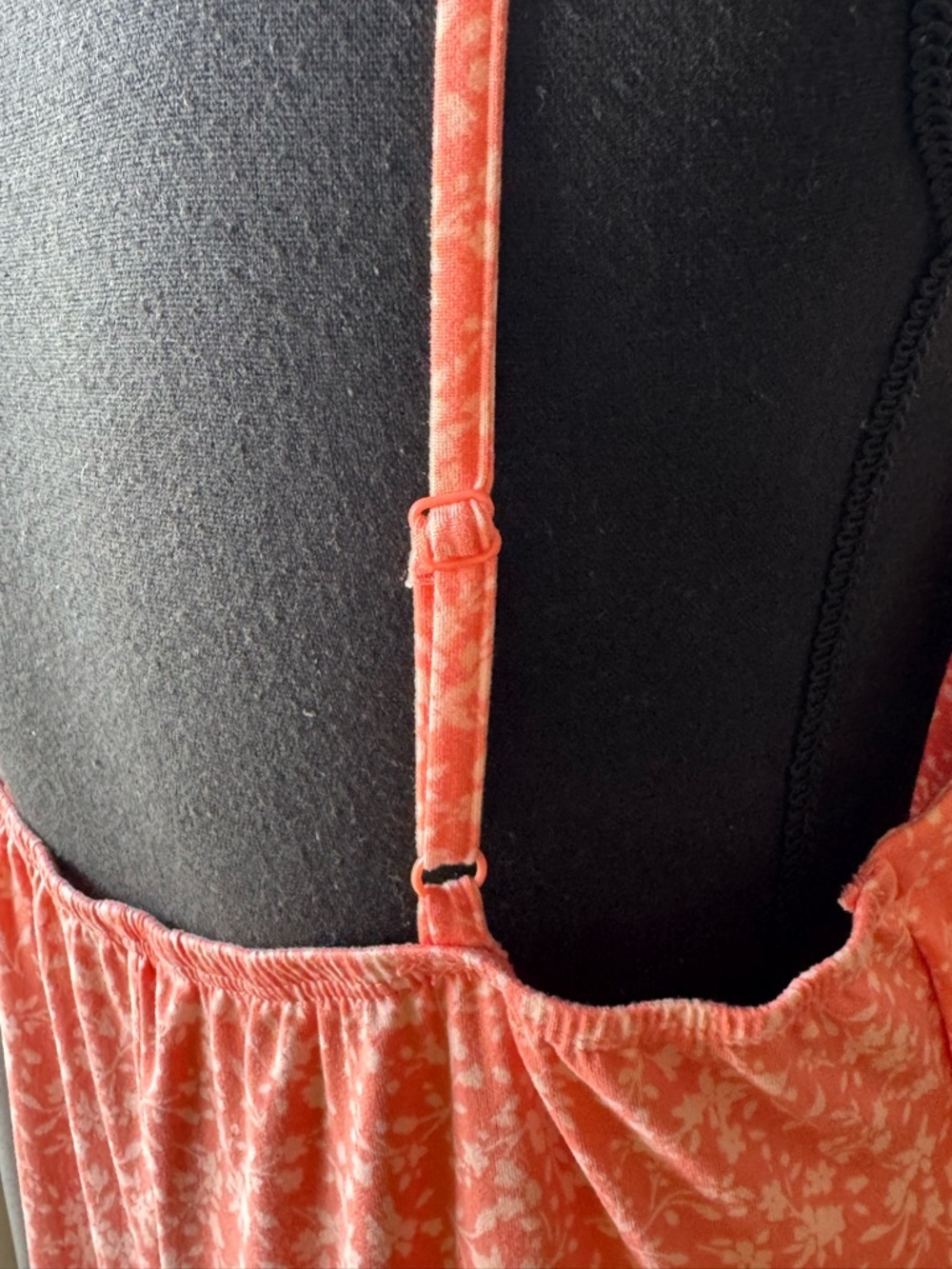 Wallflower Floral Slip Dress in Coral Pink soft stretchy XL NWOT - Picture 6 of 9